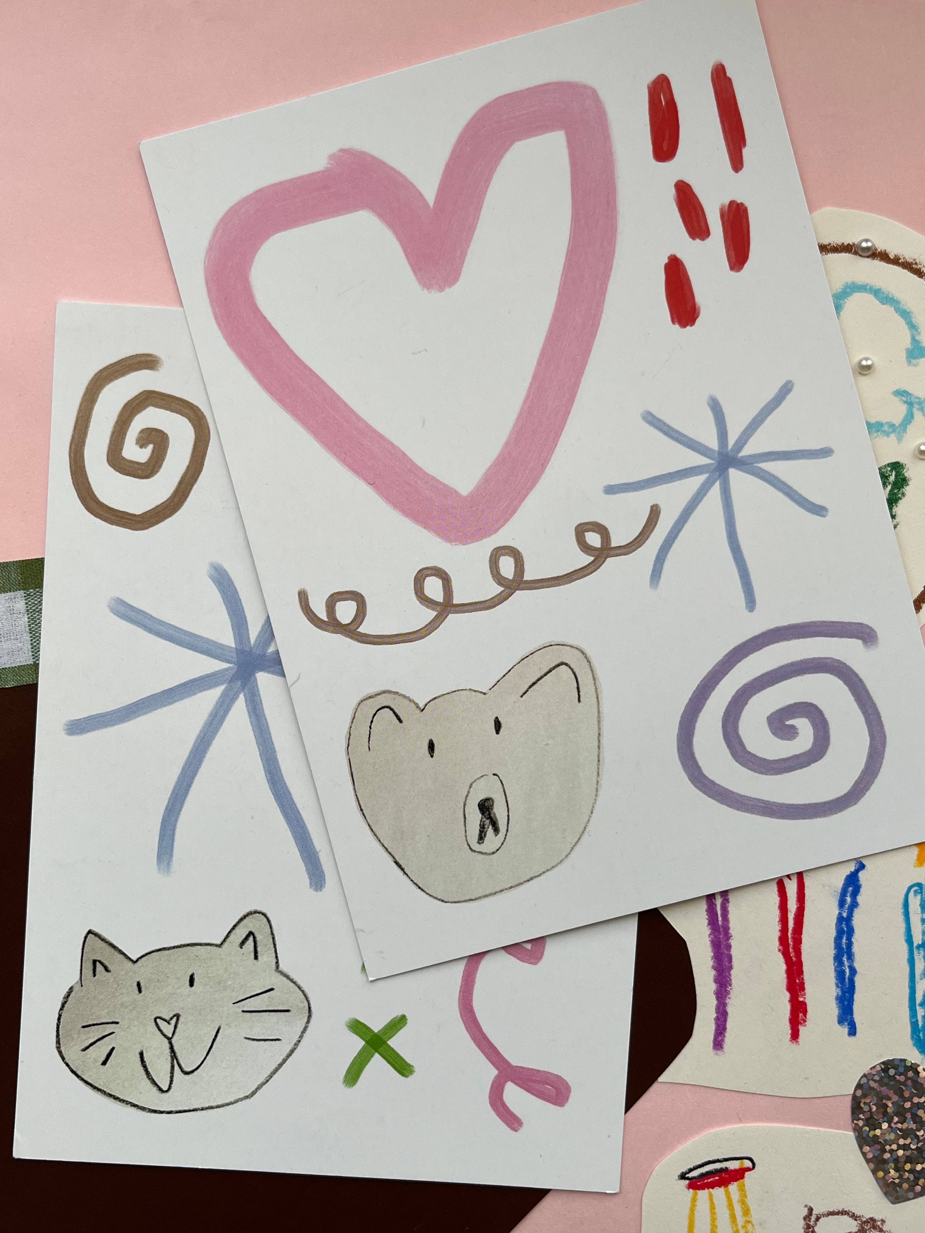 Victoria Catten - Wholesale Postcard - Its never too late pony sticker and postcard1