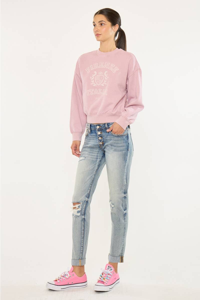 ALL Mid Rise Button Fly Mom Jeans - KC5118D for wholesale on Faire3