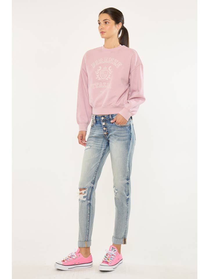 ALL Mid Rise Button Fly Mom Jeans - KC5118D for wholesale on Faire3