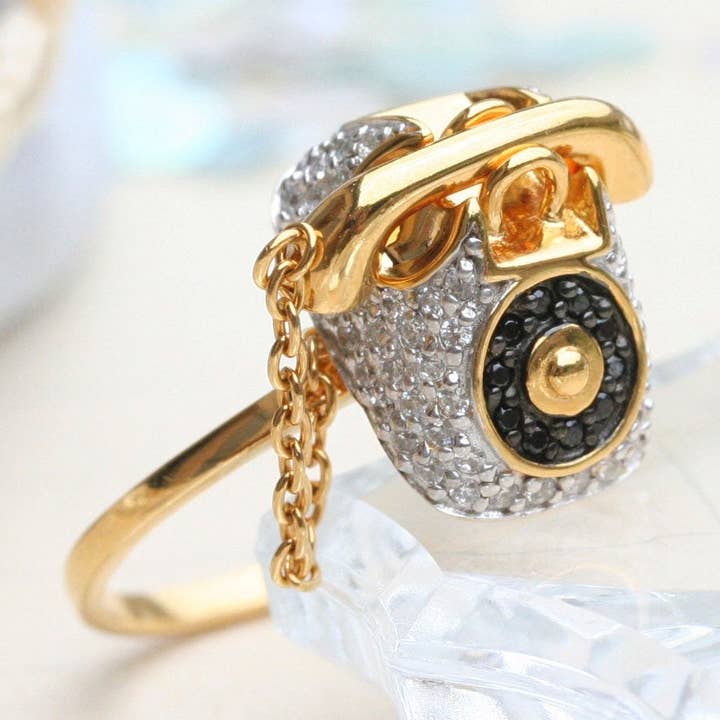 Kostbares weißes Telefon für den Großhandel von Miss Bibi