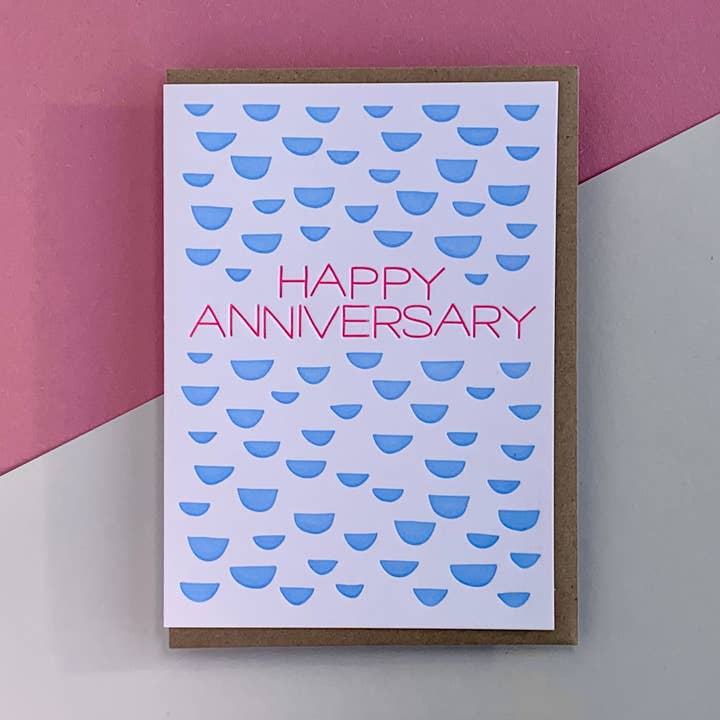 Happy Anniversary , C6 Greeting Card for wholesale by Little Paper Soul