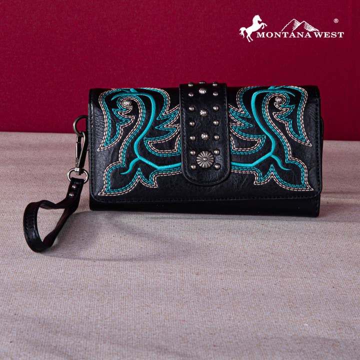 Montana West - Wholesale Wallet - Women's - MW1247-W002 Montana West Embroidered Collection Wallet
