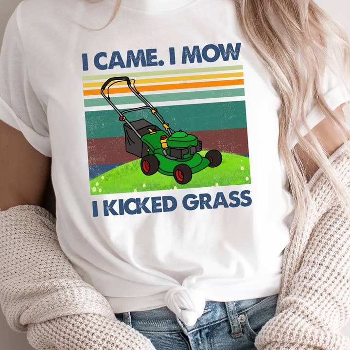 I Came I Mow I Kicked Grass Shirt, Mower Shirt, Mower Gift for wholesale by EagleAceApparel