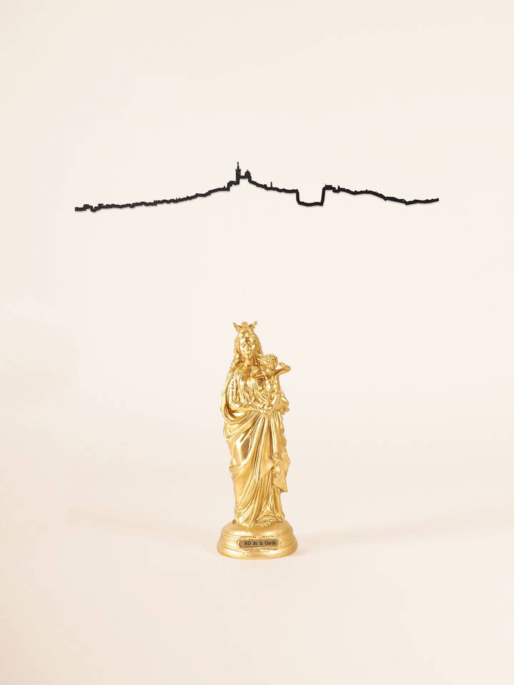 Wanddecoratie - Silhouet van Marseille - Zwart (50 cm) voor wholesale door The Line