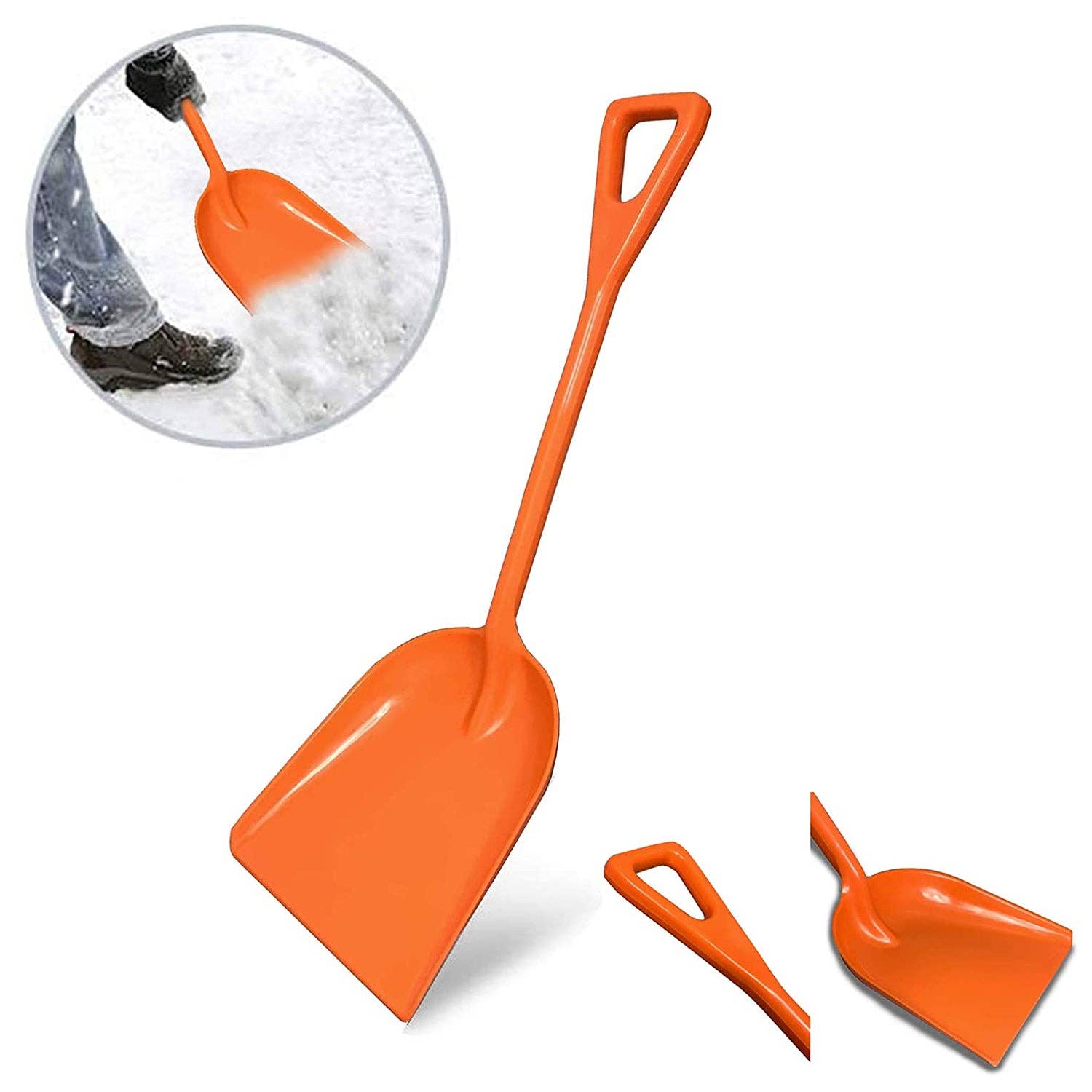 Ashman Online - Wholesale Garden Tool - Ashman Plastic Snow Shovel with Durable Multi-Purpose Snow Plastic Shovel. (6 Pack)7