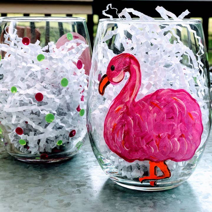 Kricket Lane Designs - Wholesale Wine Glass - Sea Life Stemless Wine Glasses