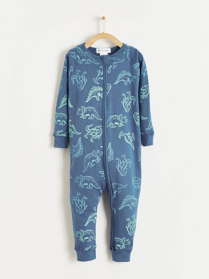 rex snug zip footless pajama for wholesale by babycottons