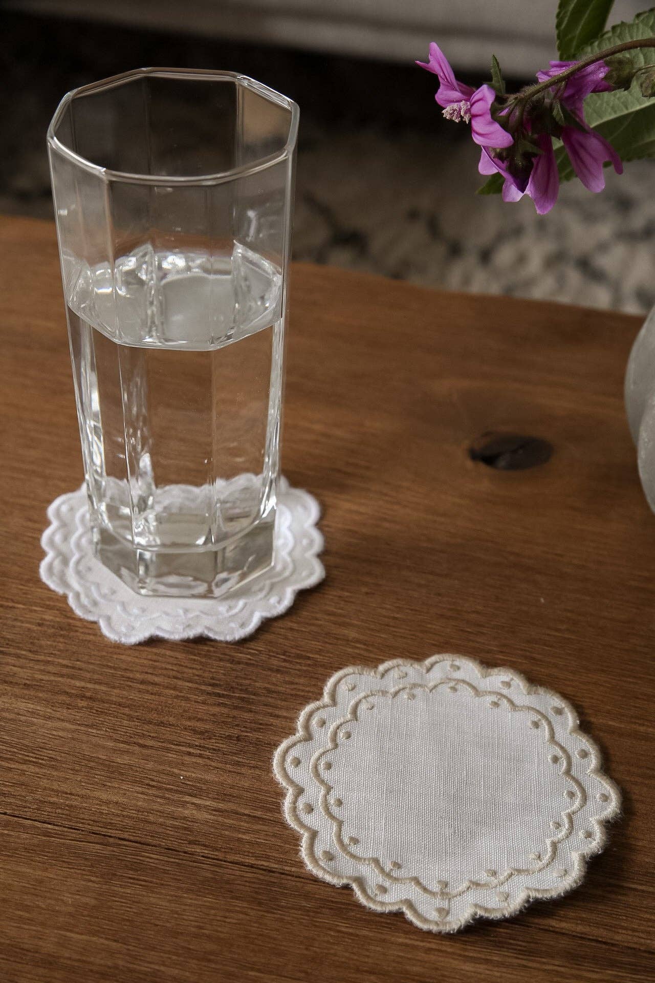 Mariaida Home - Vente Sous-verre - Support pour bol/pain Bolinhas beige1