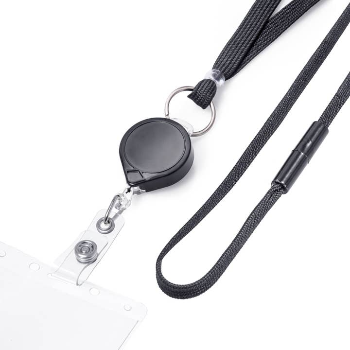 Porte-badge rétractable MINI-BAK® avec cordon pour la vente par Key-Bak