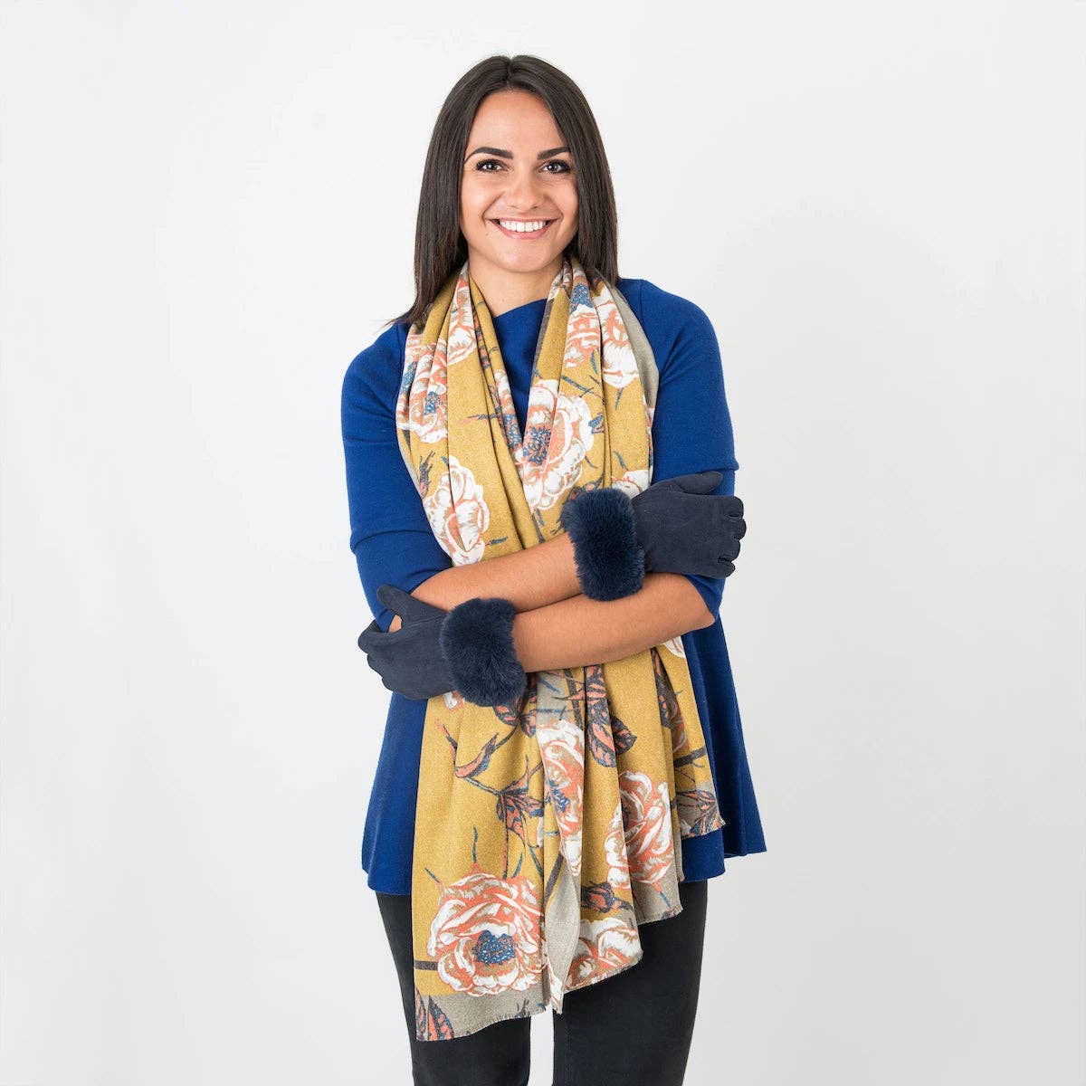 Forever England / Millie Mae – wholesale Gloves – Women's – Gloves with Faux Fur Edge5