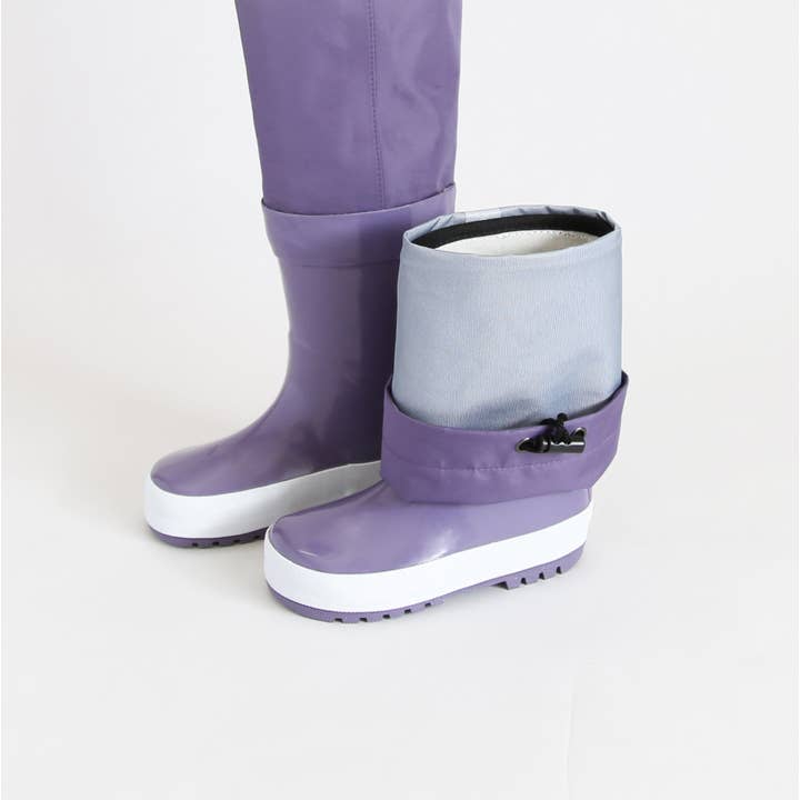 KID.ORCA - Wholesale Rain Boots – Child - Kids Rain Boots with Above‑Knee Waders – Grape1