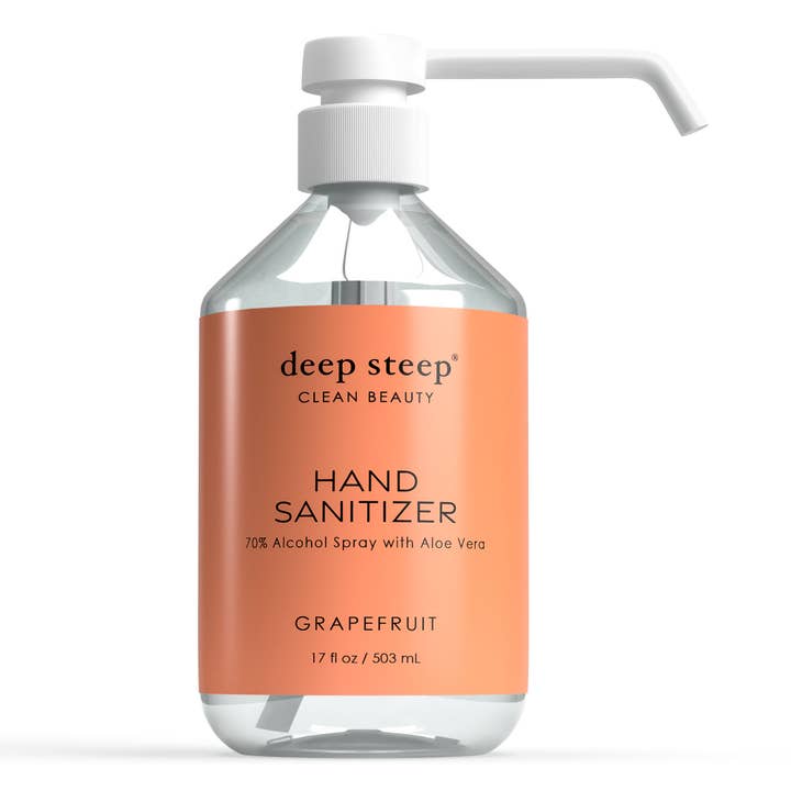 Deep Steep Clean Beauty - Wholesale Hand Sanitizer - Hand Sanitizer Spray - Grapefruit 17.5oz