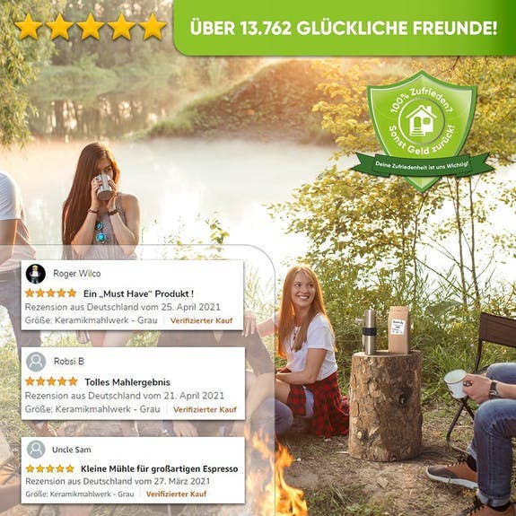 Blockhütte – wholesale Kaffekvarn – Blockhütte premium manuell kaffekvarn i rostfritt stål med keramisk kvarn (grå)3