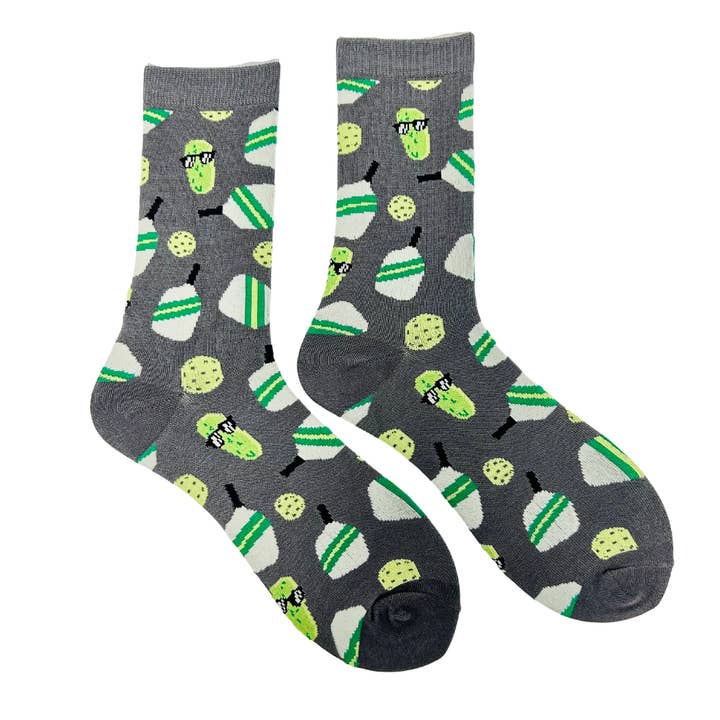 Born to Rally - Wholesale Socks - Men's - Pickleball Bamboo Socks- Gray