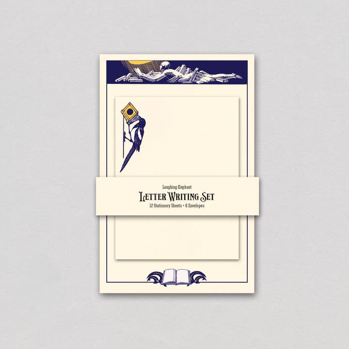 Reader with a Light - Letter Writing Set for wholesale by Laughing Elephant