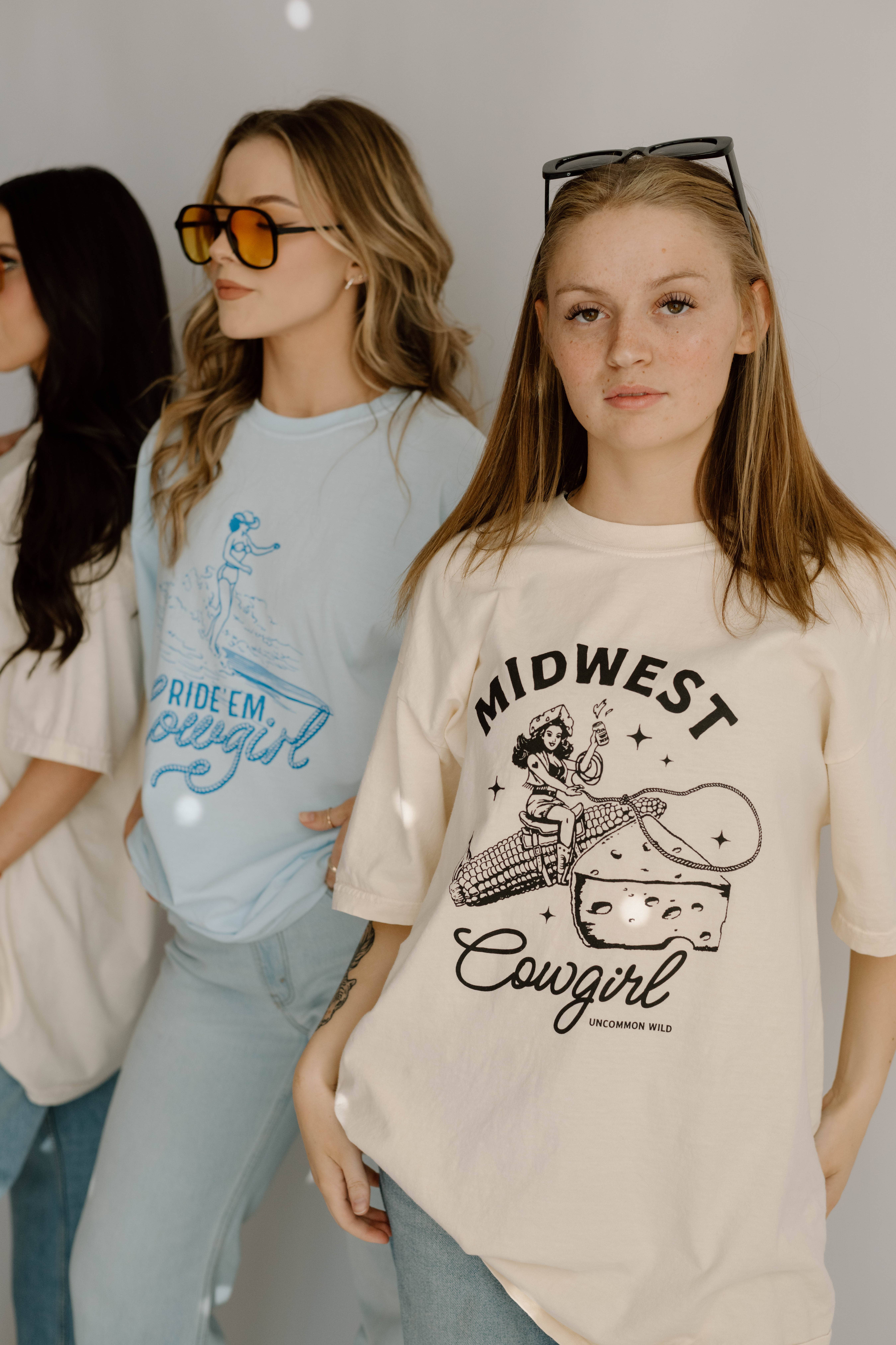 Uncommon Wild - Wholesale Screen Printed T-Shirt - Women's - Midwest Cowgirl Retro Western Comfort Colors Graphic Tee10