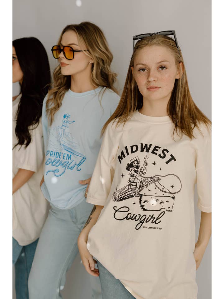 Uncommon Wild - Wholesale Screen Printed T-Shirt - Women's - Midwest Cowgirl Retro Western Comfort Colors Graphic Tee10