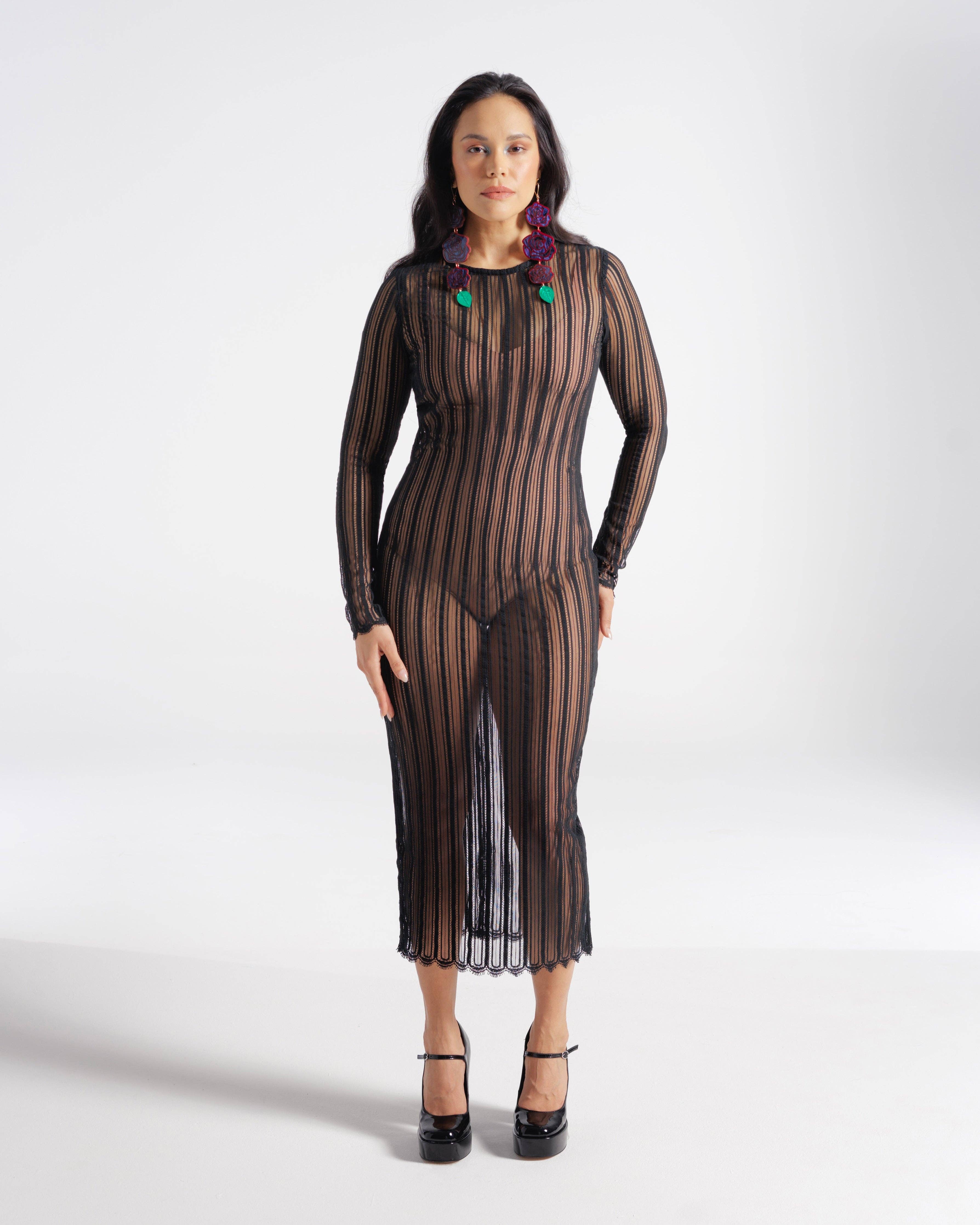 Lesley Hampton - Wholesale Dress - Women's - BUOYANT Lace Fitted Dress1