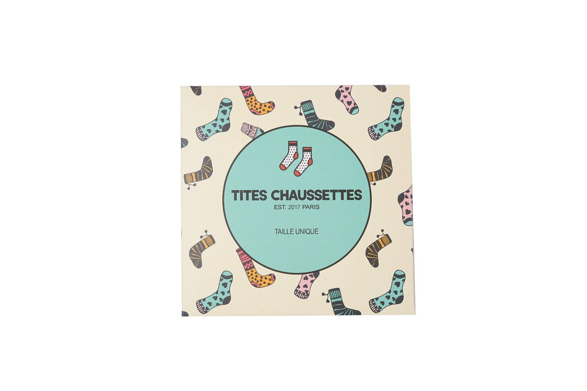 multicoloured Gift Box Socks I Large Square Format for wholesale on Faire1