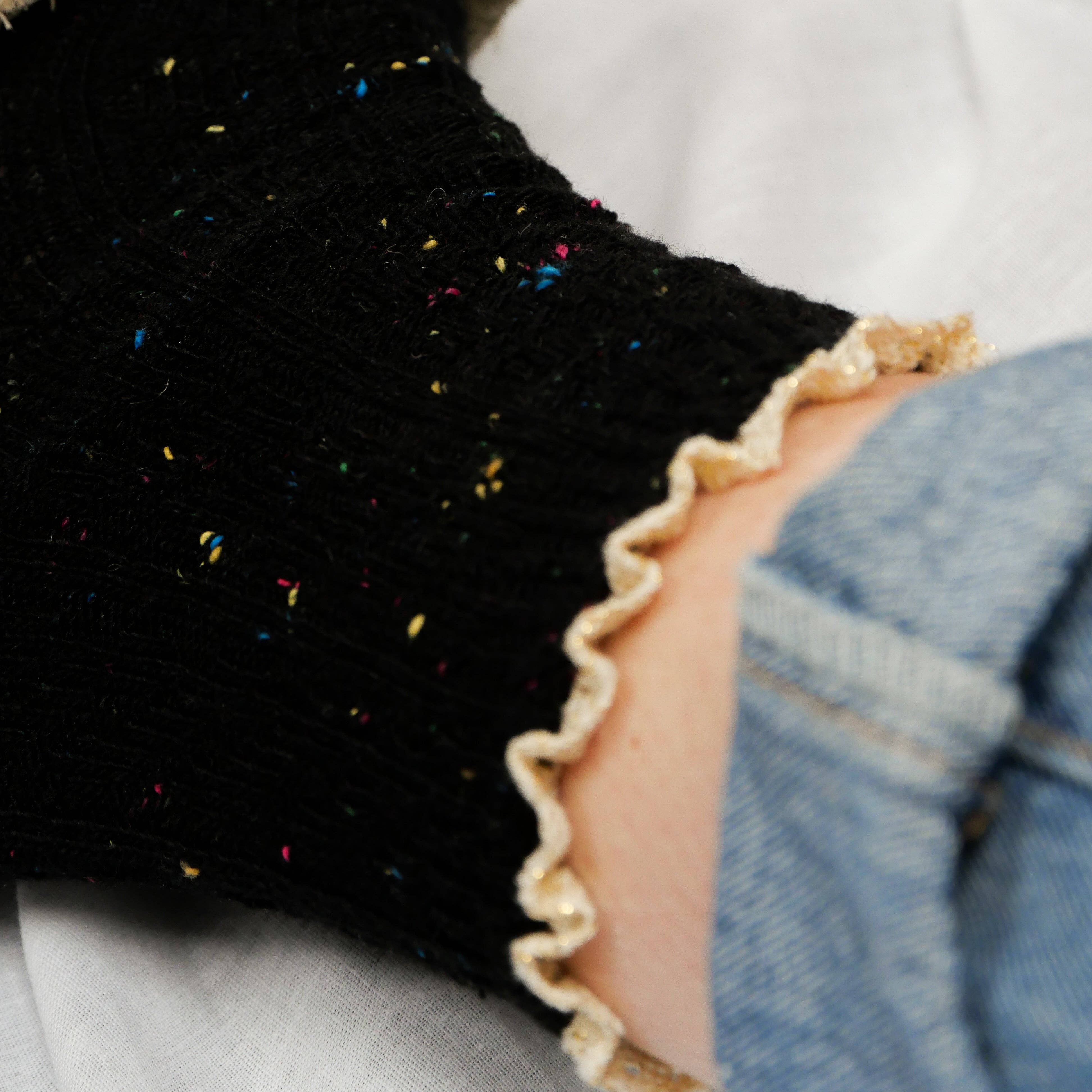 Gentil Coquelicot Paris - Wholesale Socks - Women's - Mottled gold macrame socks9