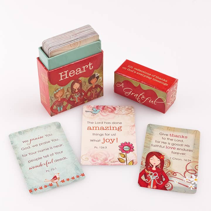 Christian Art Gifts - Wholesale Religious Card - Box of Blessings A Grateful Heart