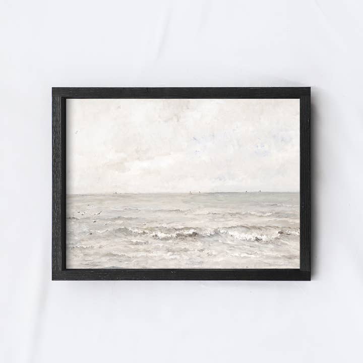 Hoekstra Decor - Wholesale Art Print - Vintage Art Print | Coastal Wall Art Seascape Painting A1201
