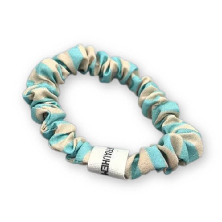 Haarelastiek - Sisi Beige - Turkoois voor wholesale door HERR&FRAUHEMPEL