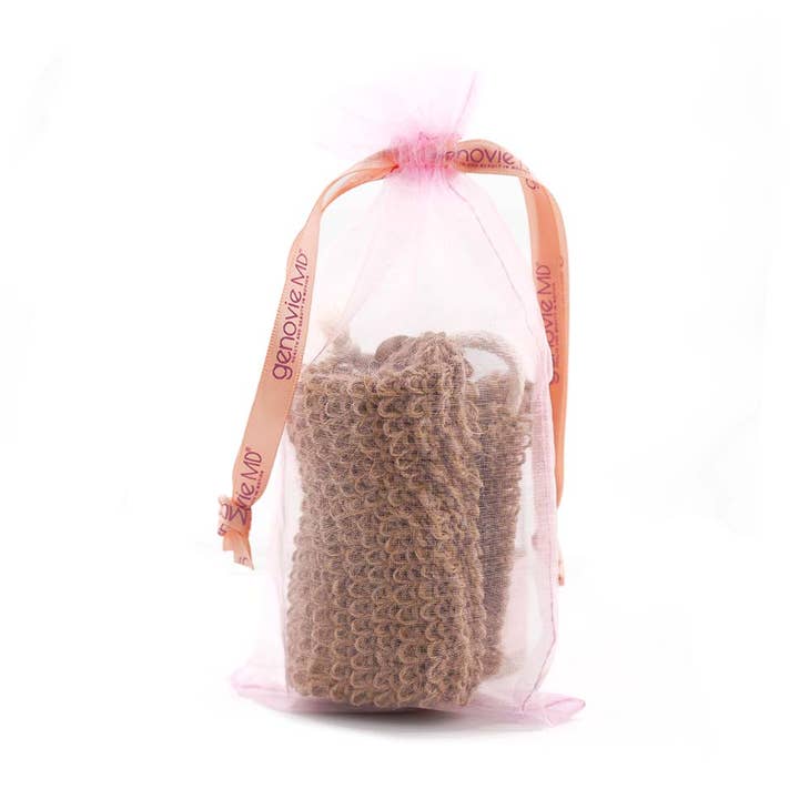 Exfoliating Soap Pouch (4/Pack) Body Scrubber SOAP protector for wholesale by GenovieMD