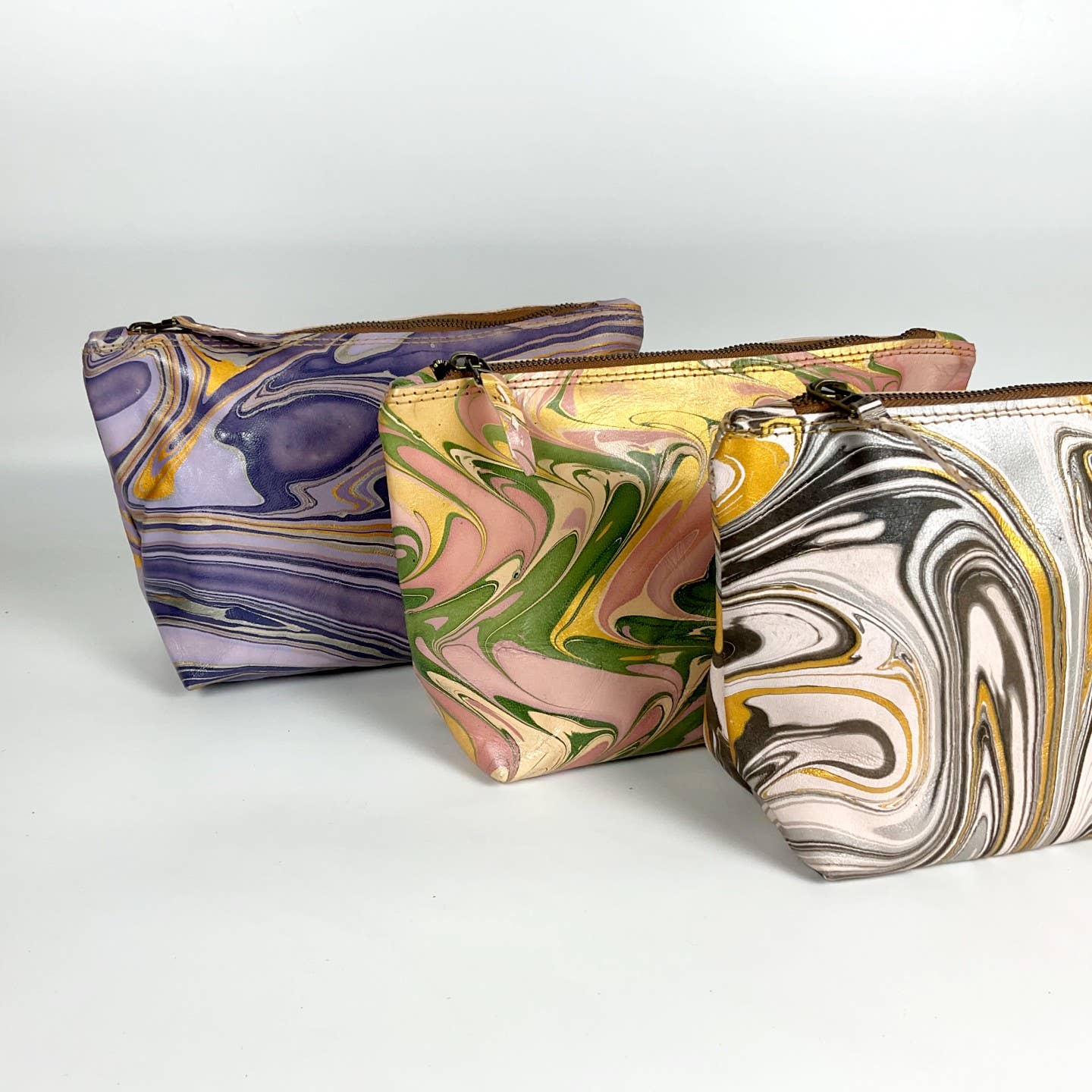 STUDIO CALEIDOSCOPE - Wholesale Makeup/Cosmetic Bag - Pouch Marbled Leather 21