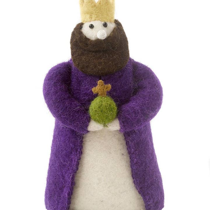 Arcadia Home - Wholesale Nativity Scene Decor - Christmas Nativity Scene in Hand Felted Wool, Manger, Creche2