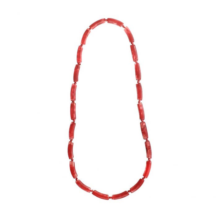 Polka Luka - Wholesale Beaded/pearl necklace - Eclipse Long Resin Necklace