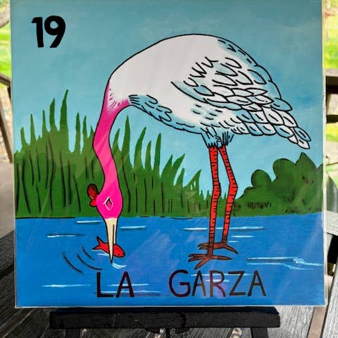 Tirage 12x12 de La Garza Loteria pour la vente par Karen’s Cositas