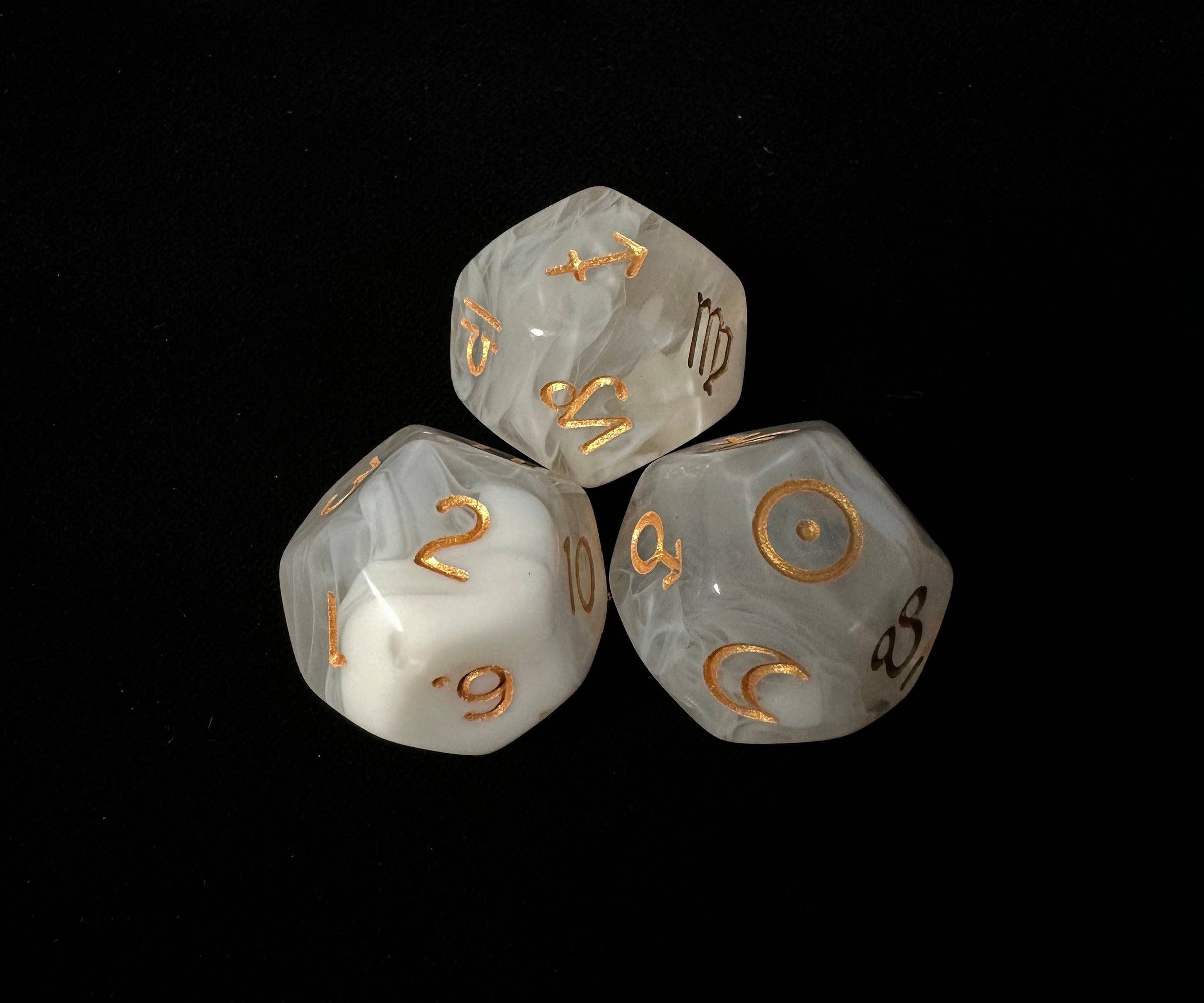 Vermilion Collection - Wholesale Dice - Meteodice Galaxy-Themed D12 Astrology Dice5