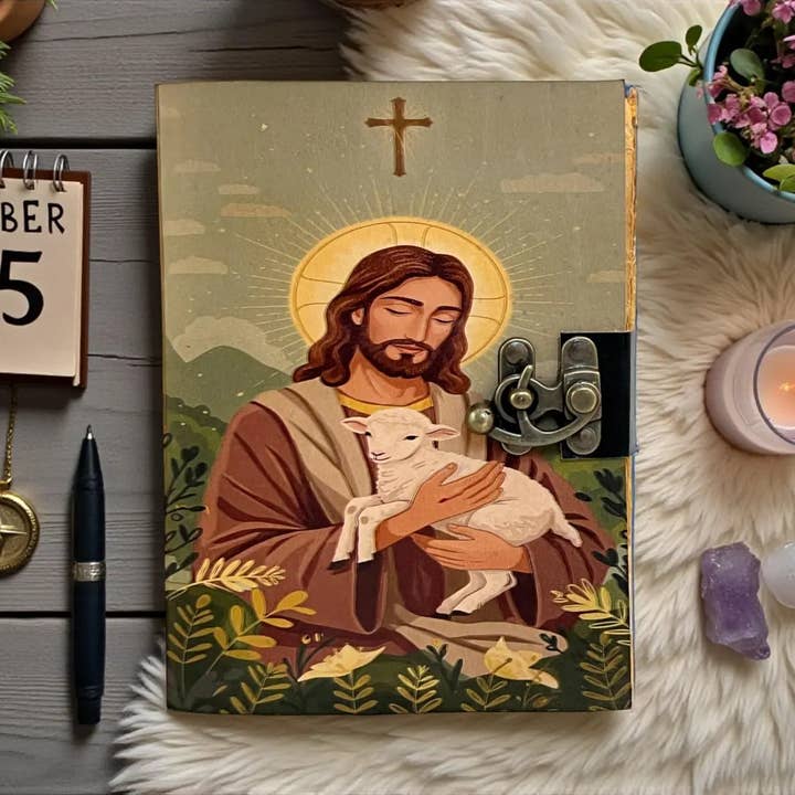 Cuaderno de oración de cuero, diario cristiano Regalo personalizado para venta al por mayor de MNM HANDICRAFTS