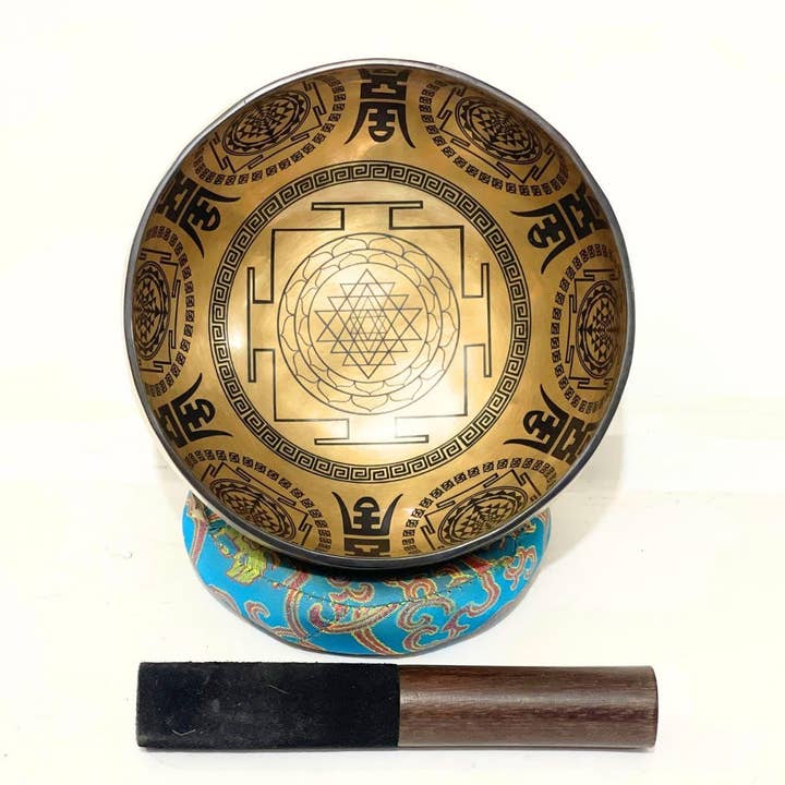 Handmade Tibetan Singing Bowl – Chakra, Yab-Yum, Tree of Life Designs for wholesale by NadaYoga