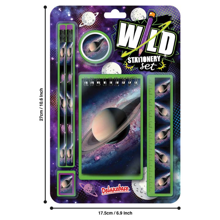 Deluxebase - Wholesale Stationery/Notecard Set - Wild Stationery Set - Saturn1