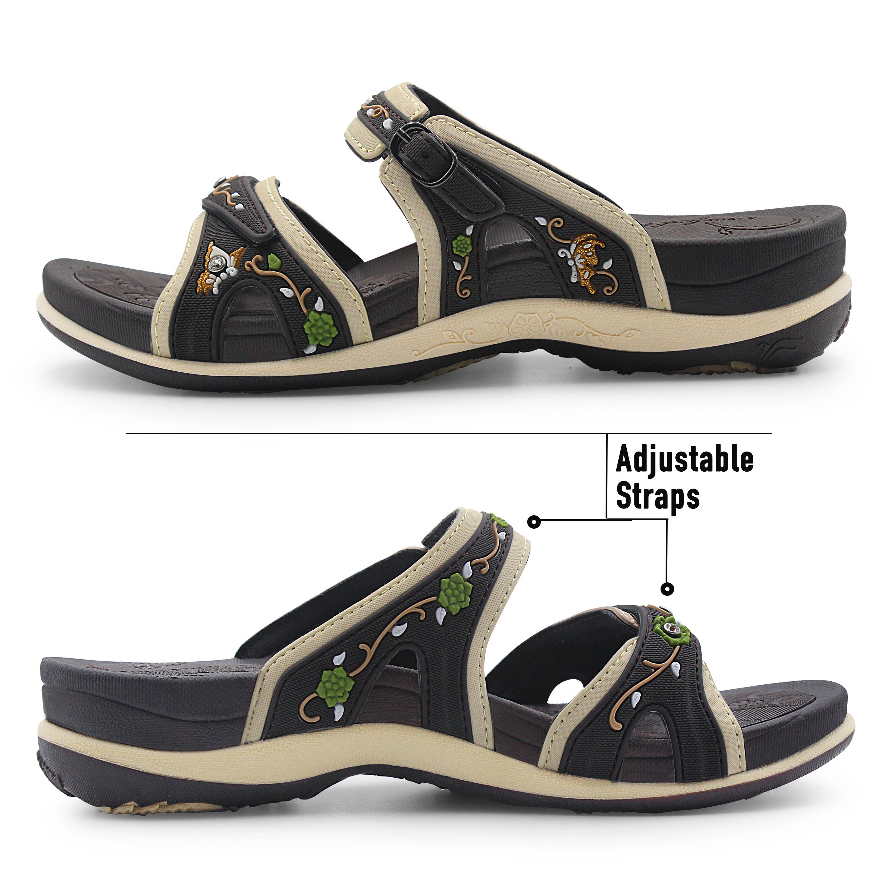 Gold Pigeon Shoes - Wholesale Sandals - Women's - SIGNATURE - Ergonomic Comfort Walking Slides (6875)2