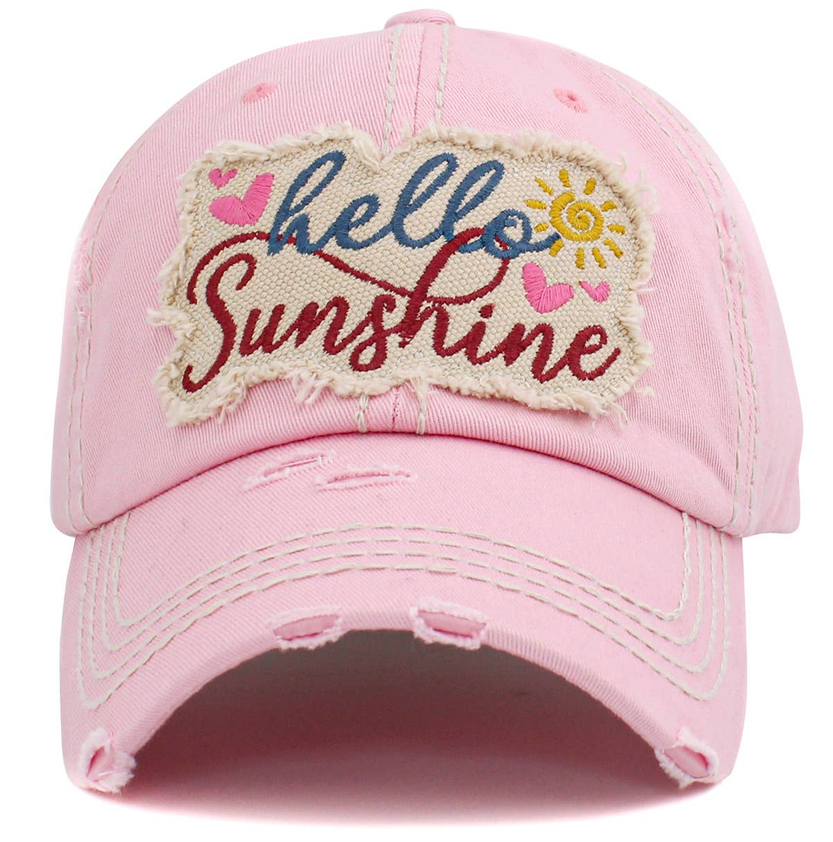 KBETHOS - Vendita all'ingrosso Accessori per cappelli - Donna - Berretto vintage lavato Hello Sunshine8