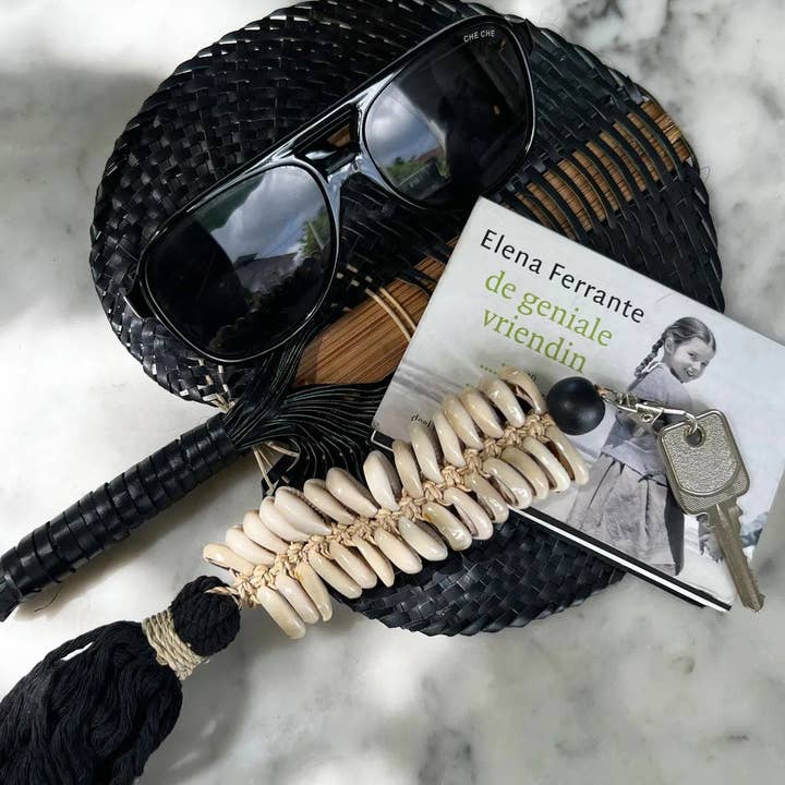 Bazar Bizar Living – Porta-chaves - Unissexo por atacado – Chaveiro Macramé Fishbone - Black1