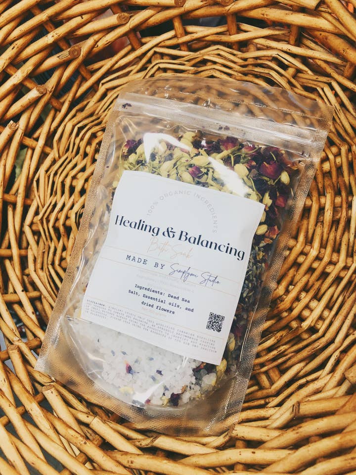 Sel de bain apaisant et relaxant pour la vente par Simplymi Studio