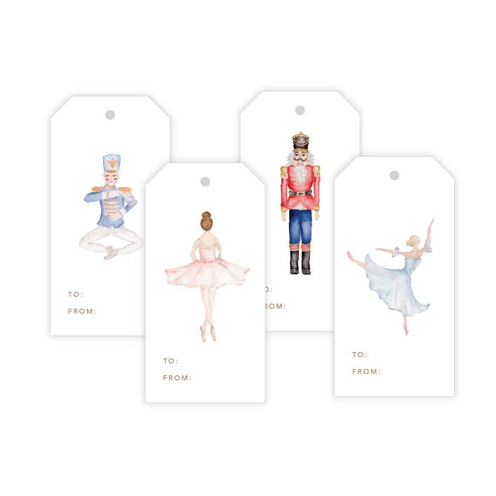 Etiquetas de presente sortidas para quebra-nozes por atacado de Rebecca Green Design