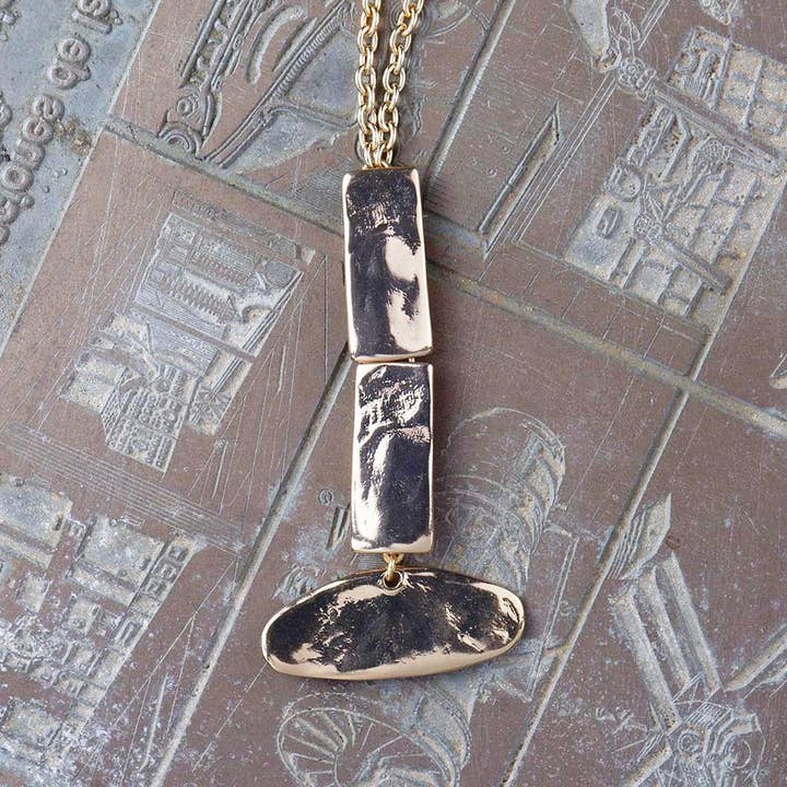 Lana L3 Halskette plattiert für den Großhandel von Nadia Rabosio Jewellery