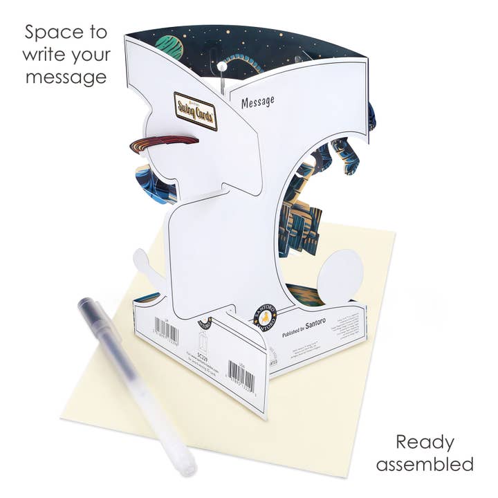 Santoro London – Großhandel Grußkarten für den Alltag – Schwingkarten - Space Shuttle2