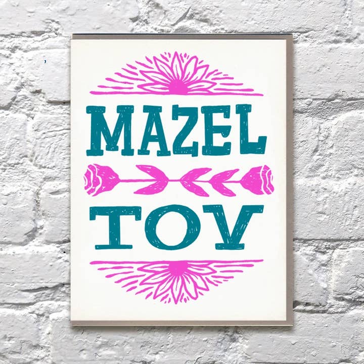 Mazel Tov for wholesale by Bench Pressed