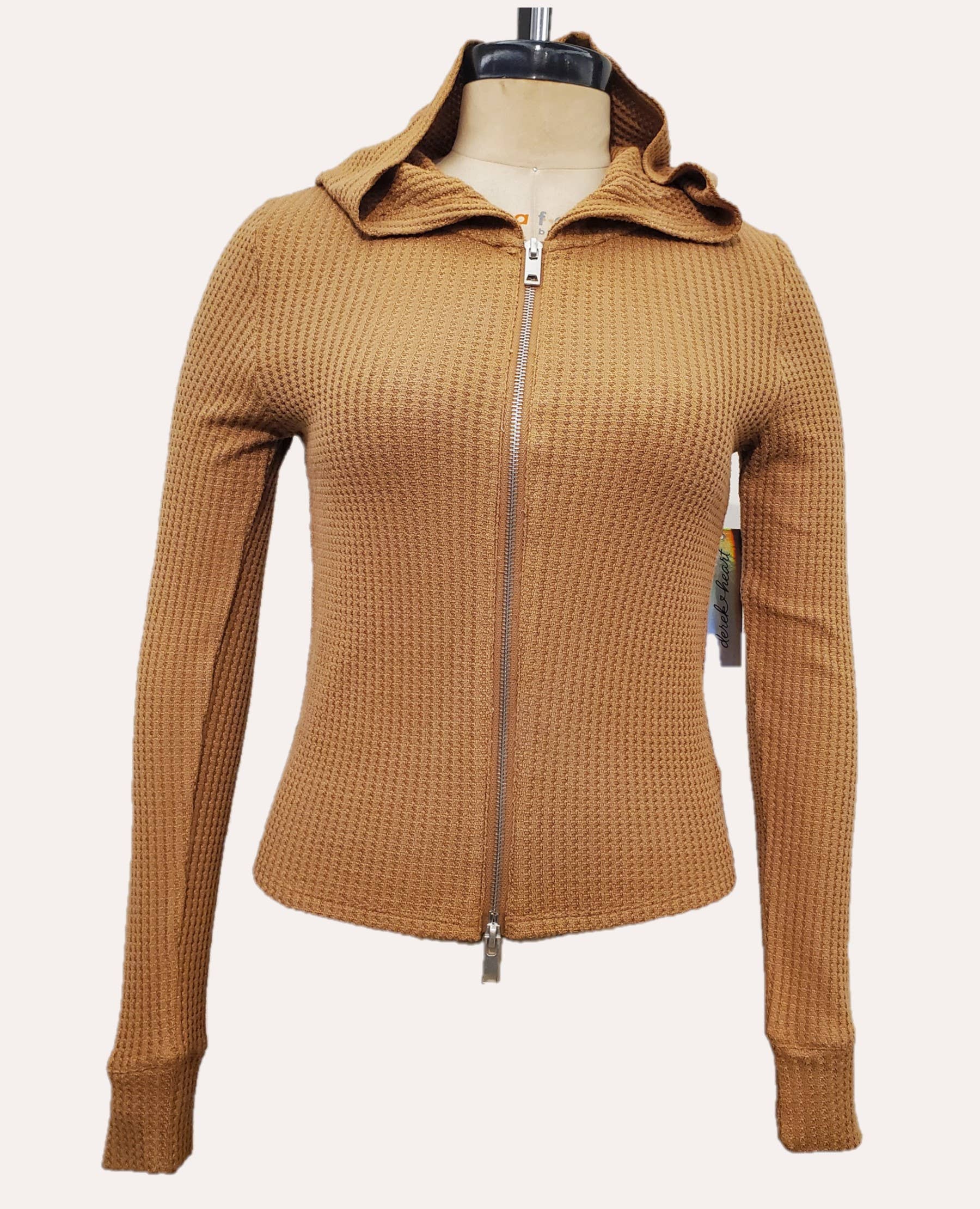 The Golden Touch Group - Wholesale Hoodie - Women's - BGJQ072 Derek Heart Fitted Regular Length Full Zip Hoodie2