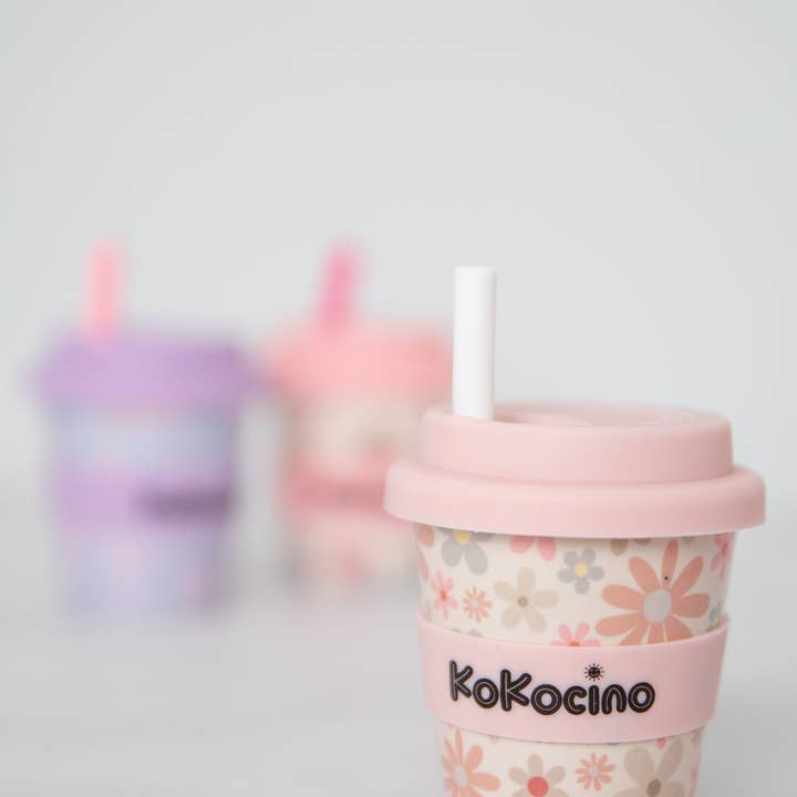 KoKocino – Copo/caneca - Crianças e bebés por atacado – Copo Babyccino Daisy Le Fleur + Palhinha & Brinquedo Pop-it 120ml4