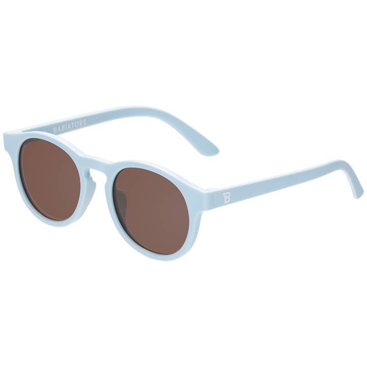 Baby and Kids Baby Blue Keyhole sunglasses with Amber Lens for wholesale by Babiators