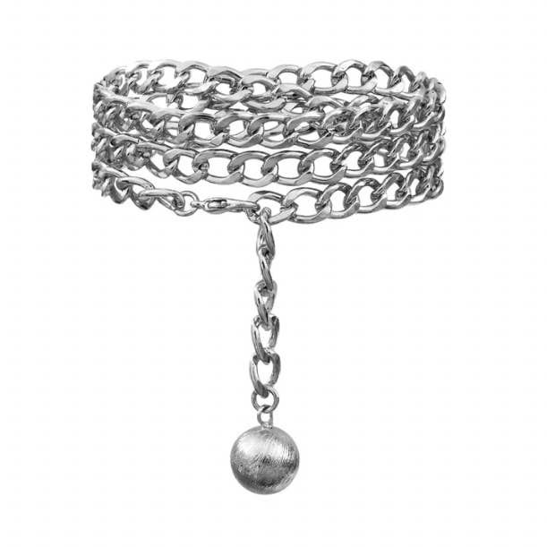 Tressia Silver / triple wrap necklace or bracelet for wholesale by A.B. Paris