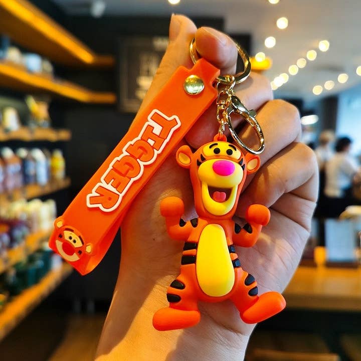 FurDecoration - Wholesale Keychain - Women's - Silicone Cute Cartoon Animal Keychain Pendant2