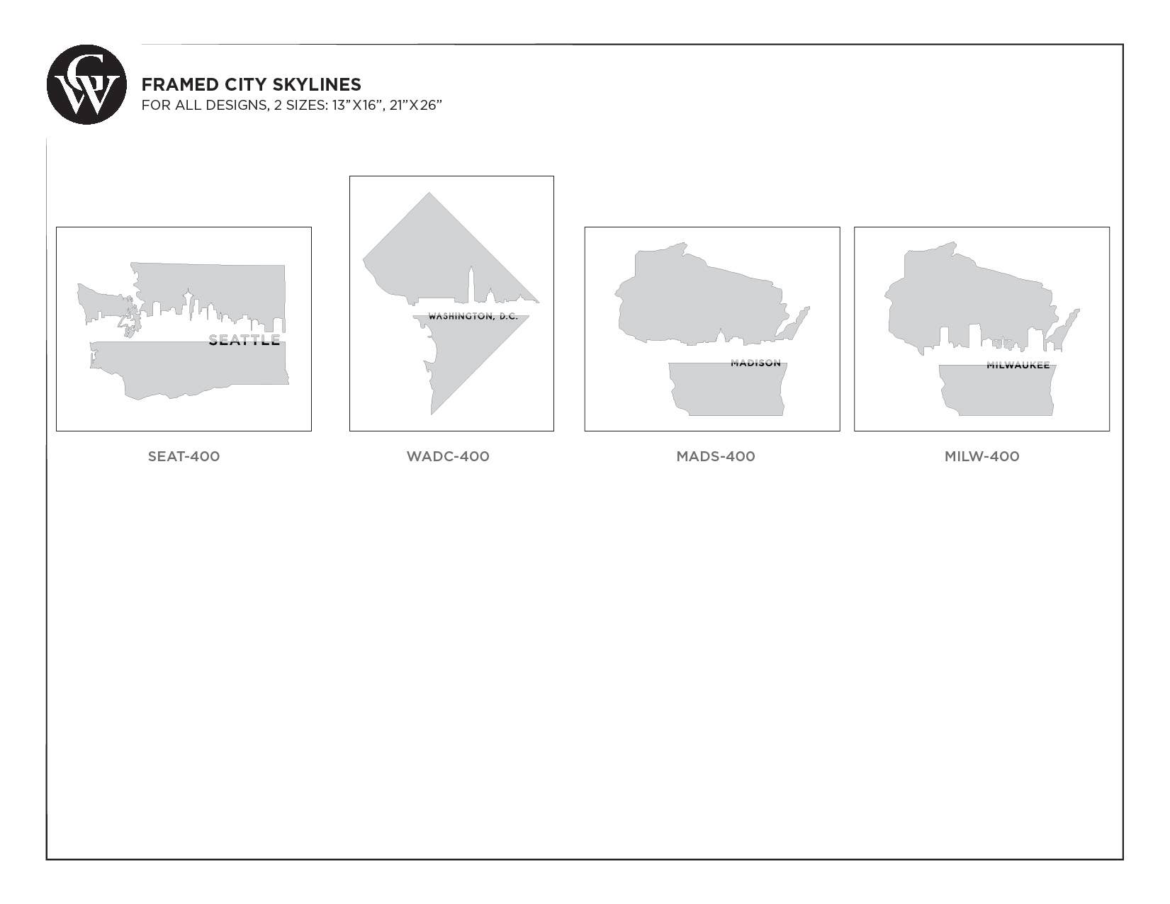 Grainwell - Wholesale Art Print - Framed City Skyline9